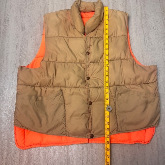 Vintage reversible hunting puffer vest jacket - Picture 11 of 12